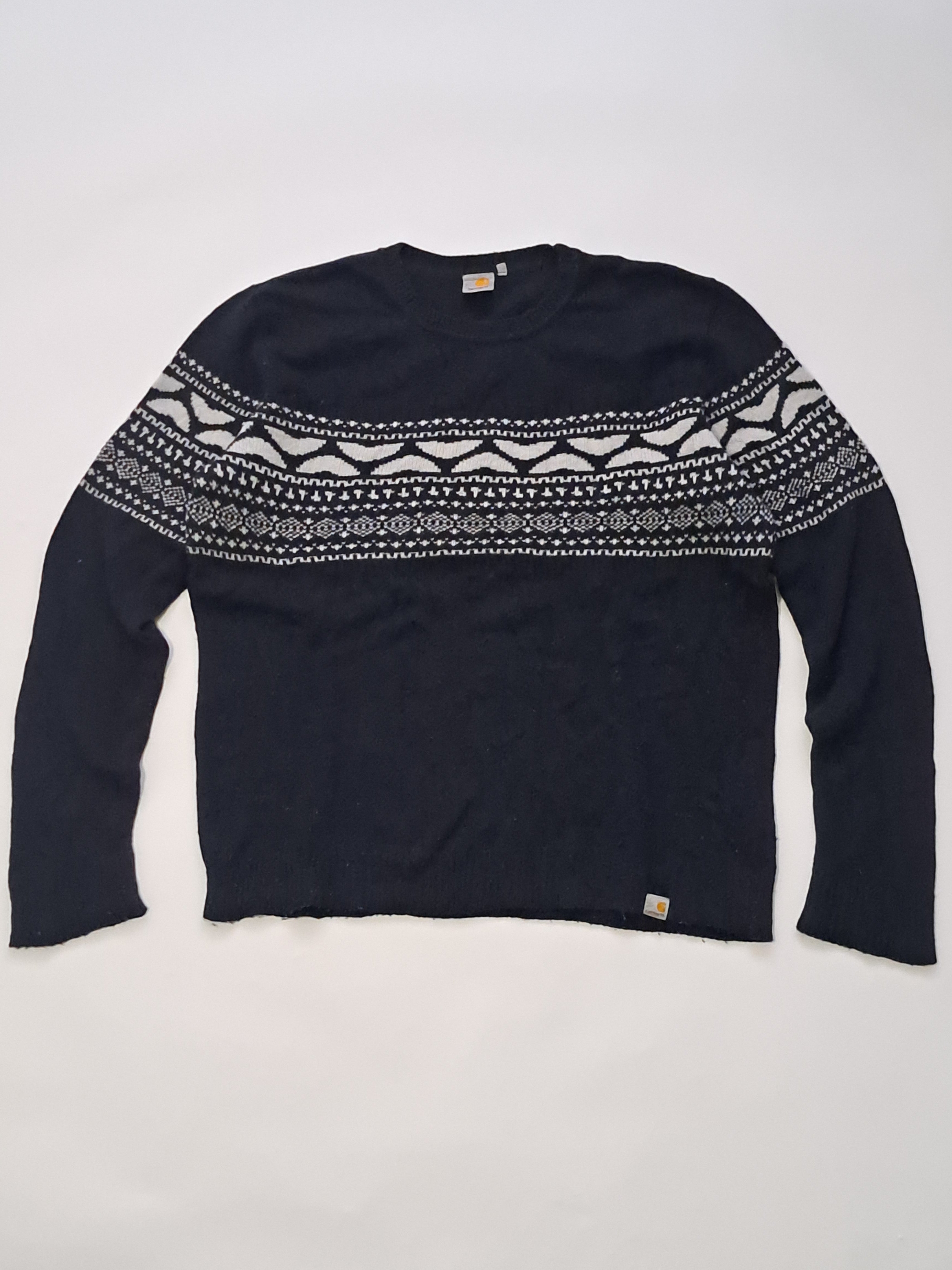 Carhartt pattern knitted jumper