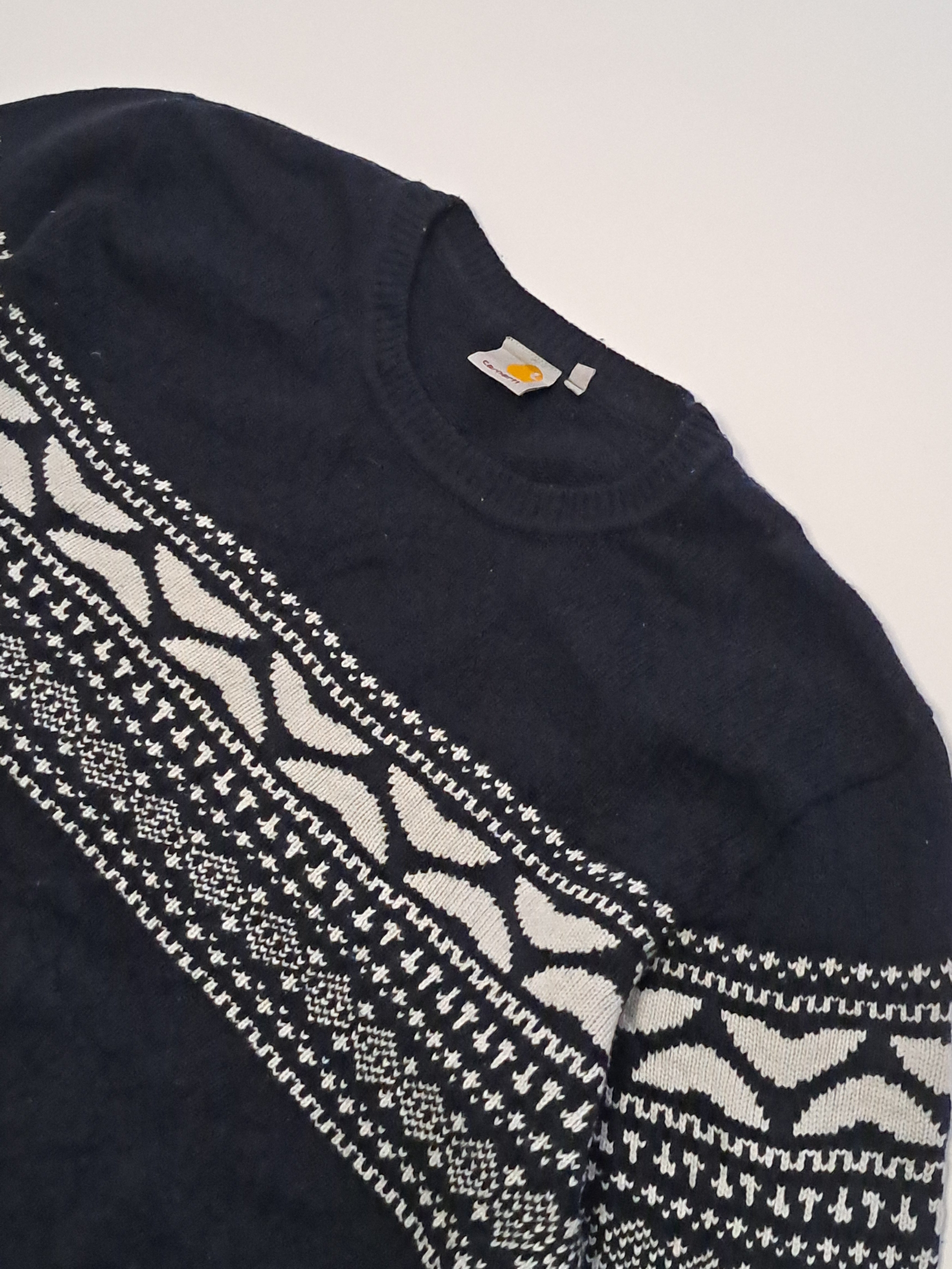Carhartt pattern knitted jumper